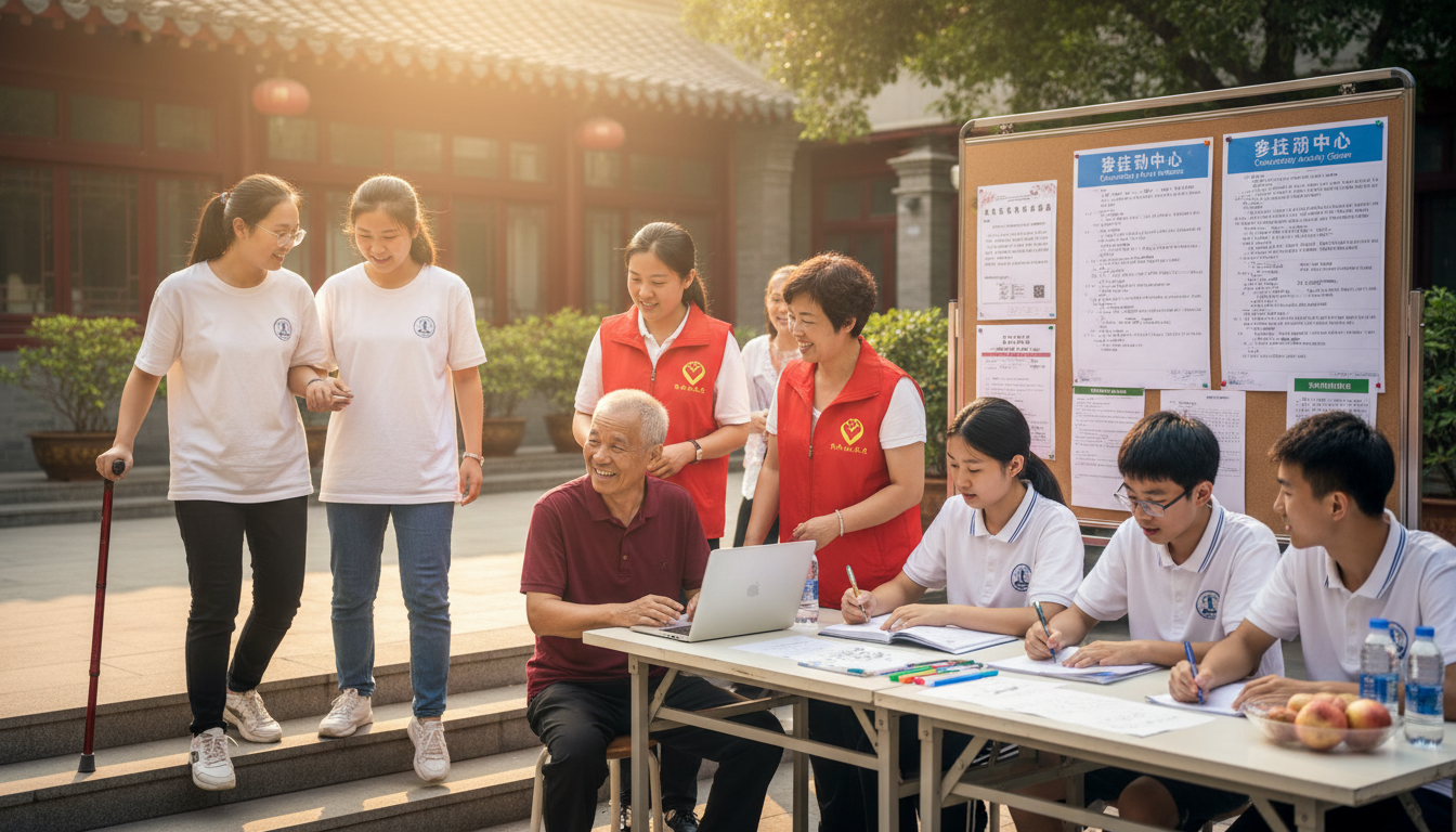 社区志愿服务场景